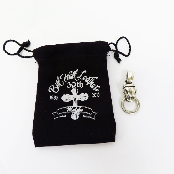 実際に弊社で買取させて頂いたBWL/ビルウォールレザー スモールドッグヘッド w/リング ペンダント トップの画像 5枚目