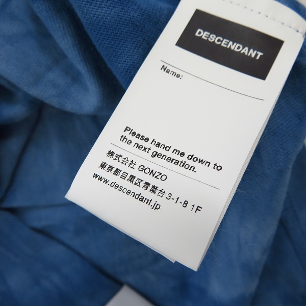 実際に弊社で買取させて頂いたDESCENDANT×THE MOUNTAIN/ディセンダント×ザマウンテン タイダイ柄 プリントTシャツ/カットソー/Mの画像 4枚目