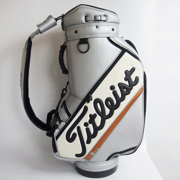 実際に弊社で買取させて頂いたTitleist/タイトリスト 限定 キャディバッグ アーニーエルス/デービスラブⅢ/アダムスコット刺繍/シリアル入の画像 3枚目