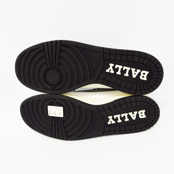 実際に弊社で買取させて頂いたBALLY/バリー BASILY レザー キャンバス切替 ハイカット スニーカー/EU9Eの画像 2枚目