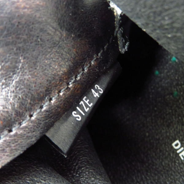 実際に弊社で買取させて頂いたDIET BUTCHER SLIM SKIN/ダイエットブッチャースリムスキン  レザー ハイカット スニーカー/43/D181D102の画像 5枚目