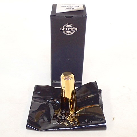 実際に弊社で買取させて頂いた【美品】SELMER/セルマー COUVRE-BEC SAXOPHONE CAP SOPRANINO VERNI GOLD LACQUERED ソプラニーノ キャップ