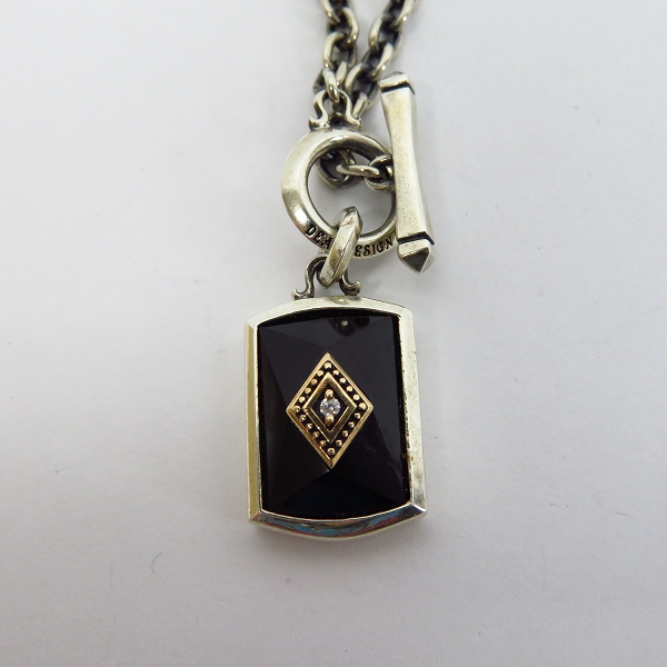 実際に弊社で買取させて頂いたDEAL DESIGN/ディールデザイン SV925/K10 バーニッシュバドロックネックレスの画像 1枚目