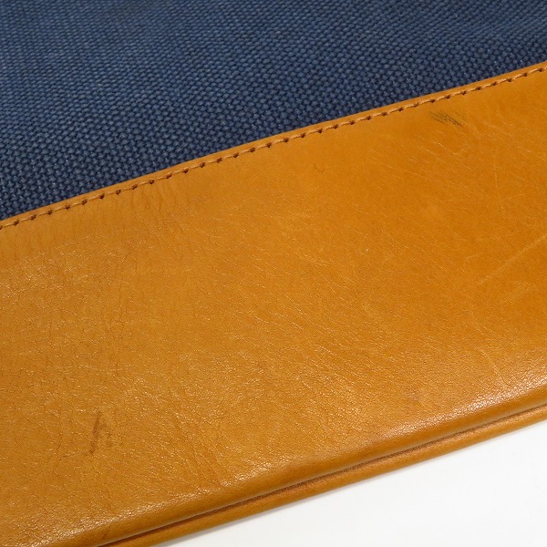 実際に弊社で買取させて頂いたEDIFICE×CLEDRAN/エディフィス×クレドラン 2WAY トート クラッチバック レザー切替の画像 6枚目