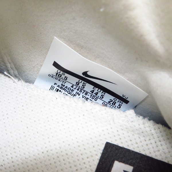 実際に弊社で買取させて頂いたNIKE×OFF WHITE/ナイキ×オフホワイト THE 10 HYPERDUNK/ハイパーダンク 2017 FK AJ4578-100/28.5の画像 5枚目