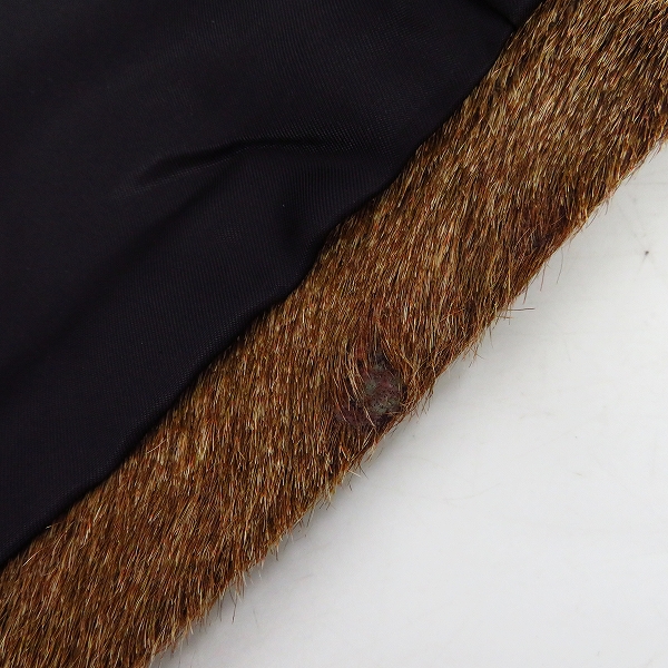 実際に弊社で買取させて頂いたBACKLASH/バックラッシュ ホースヘアー イタリアンオイルカーフ ブルゾン/1300-01/Lの画像 5枚目