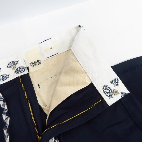 実際に弊社で買取させて頂いた【未使用】YSTRDY's TMRRW×DICKIES/イエスタデイズ トゥモロー×ディッキーズ 874 WORK PANTS NAVY/YT-P0352/32の画像 5枚目