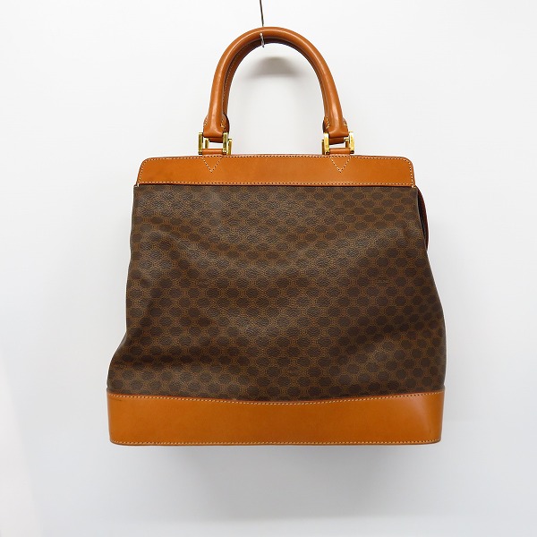 実際に弊社で買取させて頂いたCELINE/セリーヌ マカダム柄 ヴィンテージ ハンドバッグの画像 1枚目