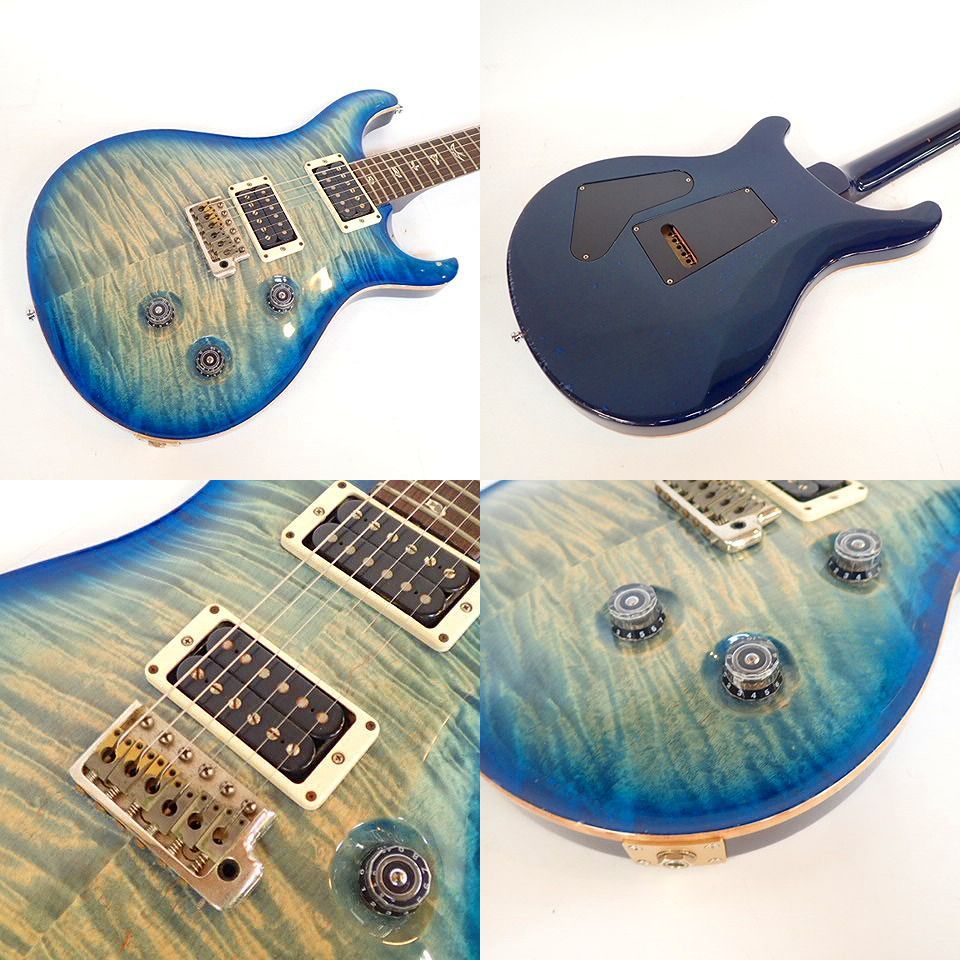 実際に弊社で買取させて頂いた★Paul Reed Smith/ポールリードスミス CUSTOM24 2011 10TOP FADED BLUE BURST エレキギター ハードケース付きの画像 4枚目