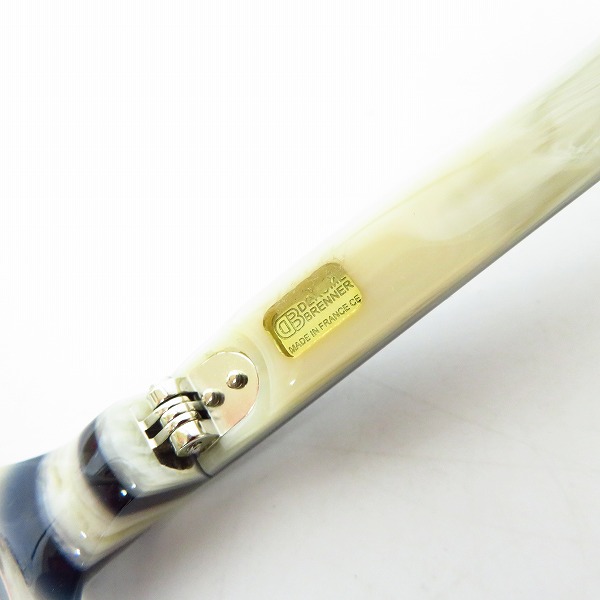 実際に弊社で買取させて頂いたDROME BRENNER/デロームブレナー HARLEM 09 フルリム 度入り/眼鏡/メガネフレーム 替レンズ付きの画像 5枚目