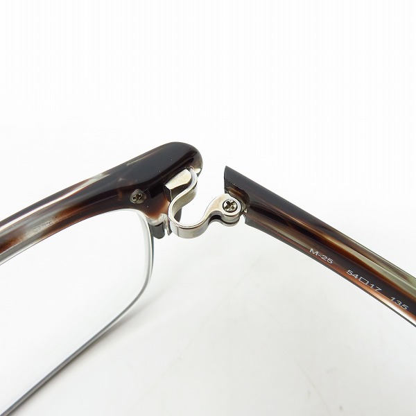 実際に弊社で買取させて頂いた999.9/フォーナインズ 眼鏡/メガネフレーム/アイウェア M-25の画像 5枚目