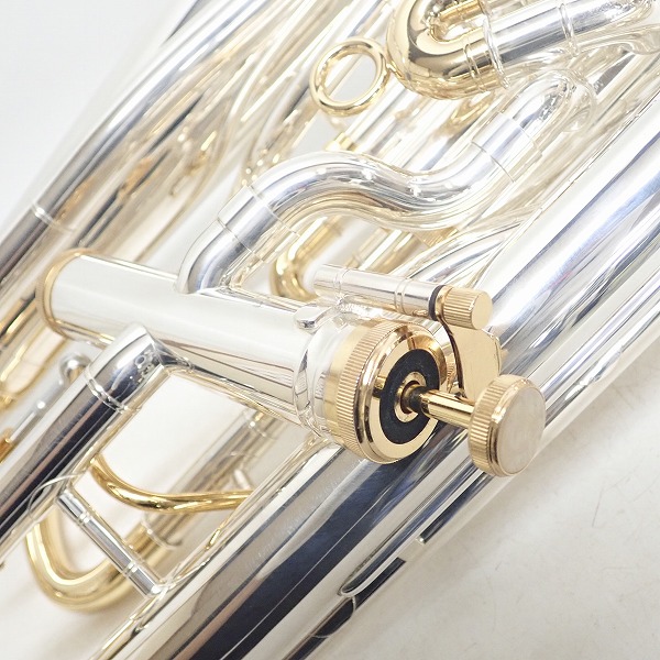 実際に弊社で買取させて頂いた★PRESON/プレソン PR3300SP チューニング・スライド・トリガー付き ユーフォニアム/VINCENT Bach 5GS マウスピース/ケース付きの画像 4枚目