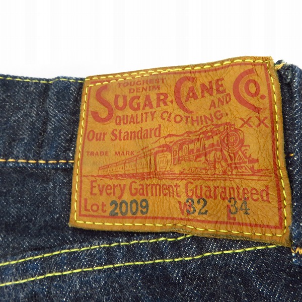 実際に弊社で買取させて頂いたSUGAR CANE/シュガーケーン ボタンフライ デニムパンツ/ジーンズ/SC42009/LOT2009 W32L34の画像 3枚目