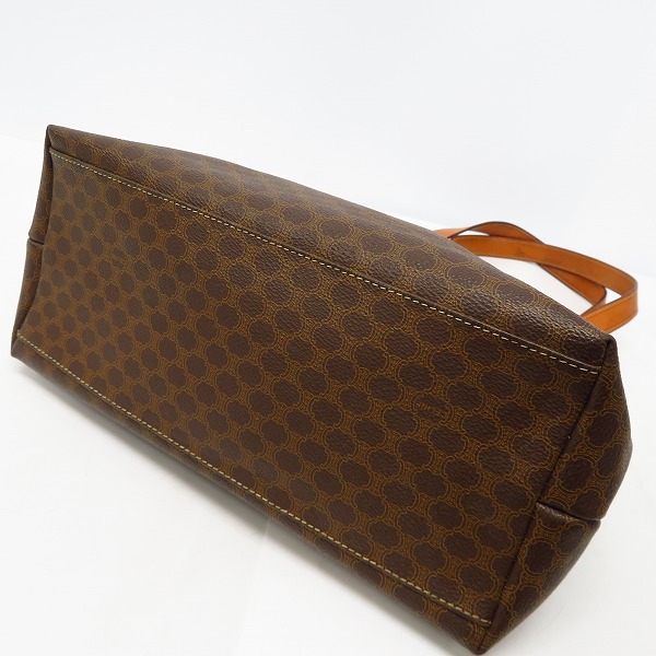 実際に弊社で買取させて頂いたCELINE/セリーヌ マカダム柄 ヴィンテージ マグネットボタン ショルダーバッグの画像 2枚目