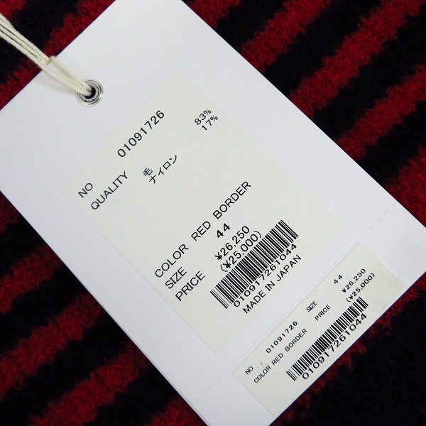 実際に弊社で買取させて頂いた【未使用】FACTOTUM/ファクトタム ブークレニット クルーネック 01091726/44の画像 6枚目