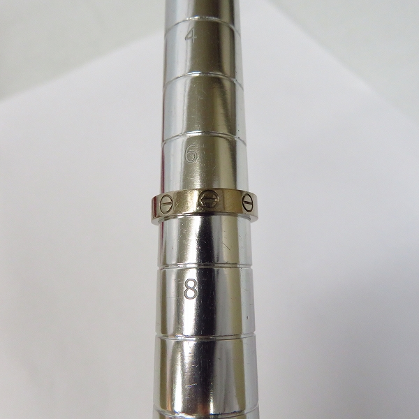 実際に弊社で買取させて頂いた【証明書】Cartier/カルティエ ミニラブリング ホワイトゴールド 750＃47/7号の画像 4枚目
