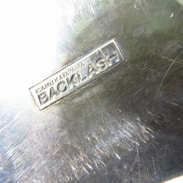 実際に弊社で買取させて頂いたBACKLASH/バックラッシュ ダブルショルダー レザー ベルト バックル SILVER 950の画像 4枚目