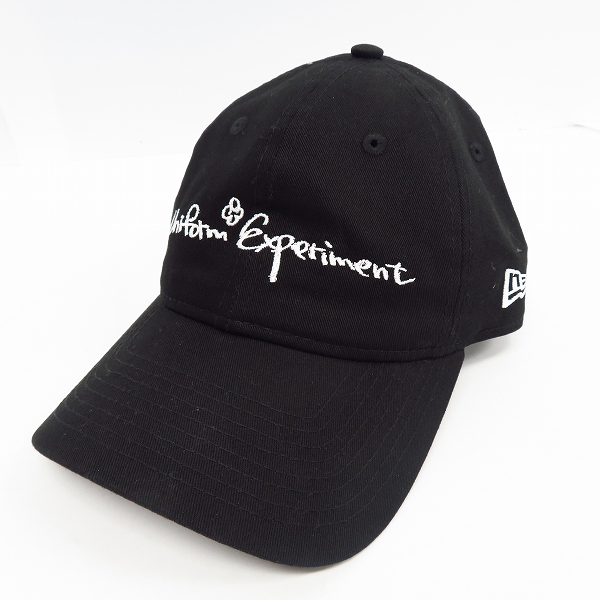 実際に弊社で買取させて頂いたuniform experiment×NEW ERA/ユニフォームエクスペリメント×ニューエラ 19SS 6パネル ロゴ刺繍キャップ UE-192082