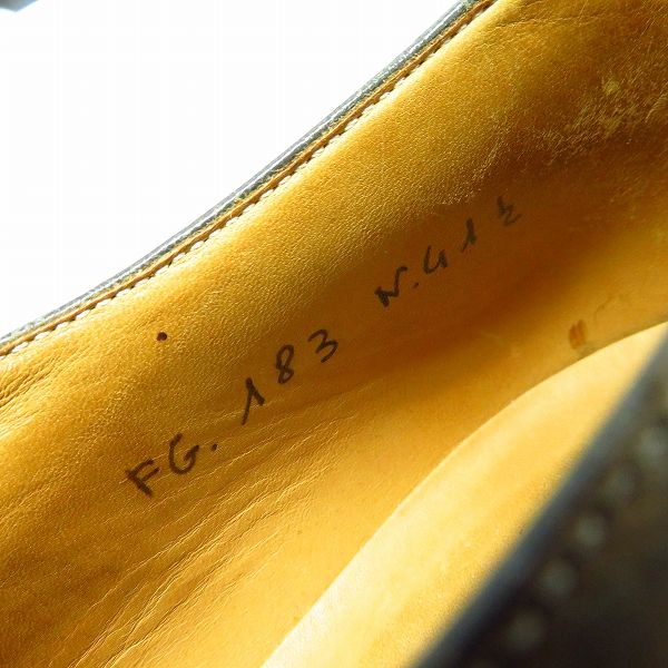 実際に弊社で買取させて頂いたF.lli Giacometti/フラテッリジャコメッティ PIETROSTRADA ダブルモンクレザーシューズ の画像 5枚目