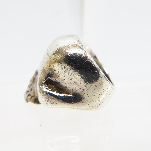 実際に弊社で買取させて頂いたCRAZY PIG/クレイジーピッグ ラージ エビル スカルリング 14号の画像 2枚目