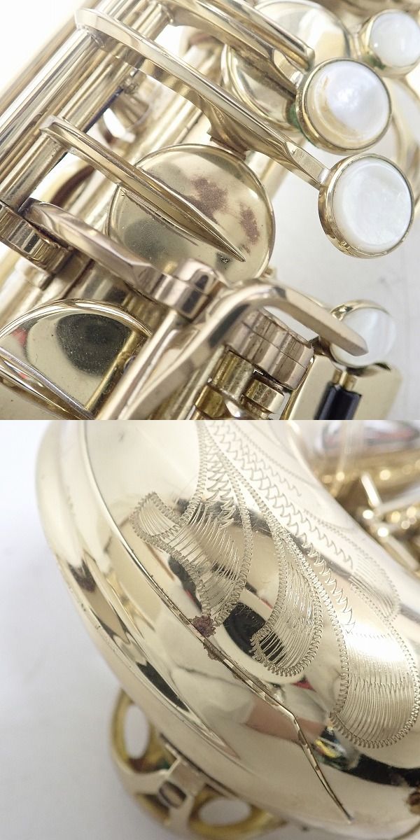 実際に弊社で買取させて頂いた★H.SELMER/セルマー SUPER ACTION 80/スーパーアクション 80 SERIESII アルトサックス ハードケース付の画像 5枚目