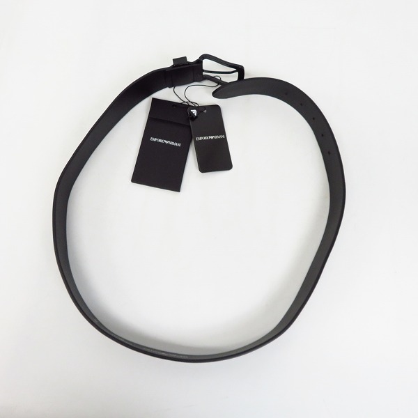 実際に弊社で買取させて頂いた【未使用】EMPORIO ARMANI/エンポリオ アルマーニ レザー ロゴバックル ベルト Y4S201 90/36の画像 7枚目