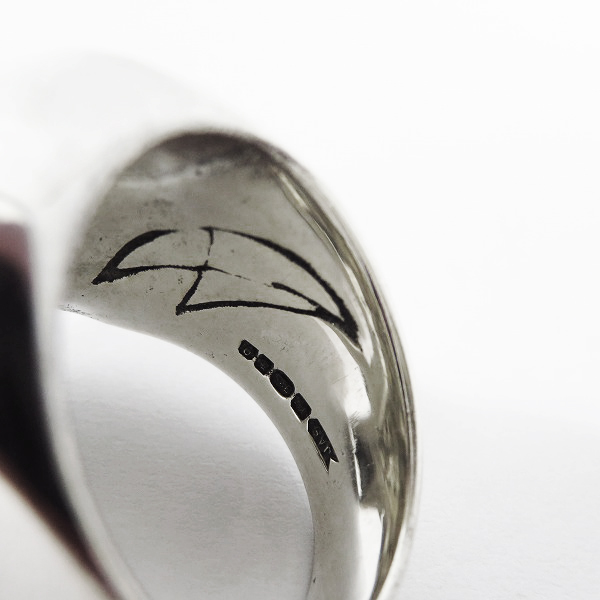 実際に弊社で買取させて頂いた【ギャラ付き】CRAZY PIG/クレイジーピッグ LARGE EVIL SKULL RING/ラージエビルスカルリング CP27 19.5号の画像 6枚目