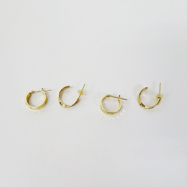 実際に弊社で買取させて頂いた【証明書】GARNI/ガルニ K10 Loop Pierce 等 ピアス 4点セットの画像 1枚目