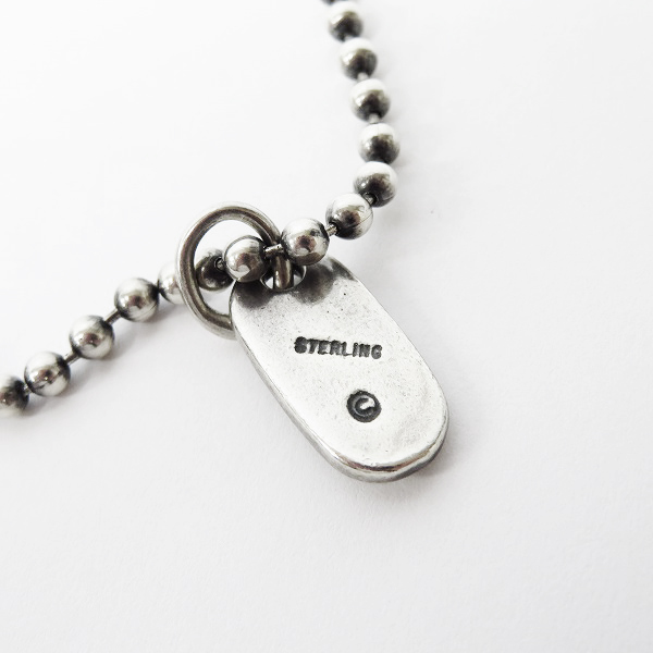 実際に弊社で買取させて頂いたBWL/BILL WALL LEATHER/ビルウォールレザー 4mmボールチェーン ｗ/ロゴプレートチャームの画像 2枚目