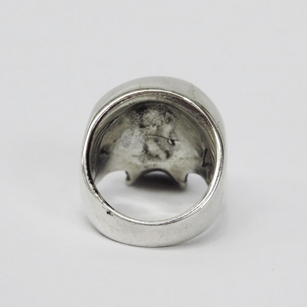 実際に弊社で買取させて頂いた【ギャラ付き】CRAZY PIG/クレイジーピッグ LARGE EVIL SKULL RING/ラージエビルスカルリング CP27 19.5号の画像 3枚目