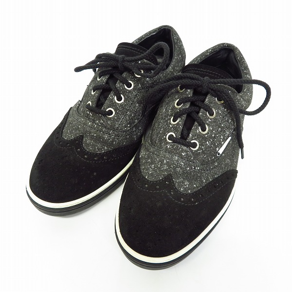 実際に弊社で買取させて頂いたJIMMY CHOO/ジミーチュウ スエード ウィングチップ スニーカー 41.5