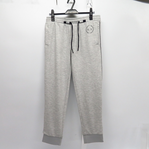 実際に弊社で買取させて頂いたARMANI EXCHANGE/アルマーニエクスチェンジ スウェットパンツ リブ ライトグレー/S