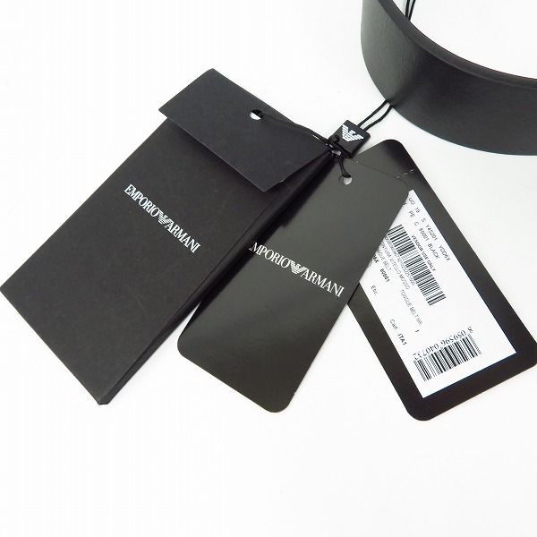 実際に弊社で買取させて頂いた【未使用】EMPORIO ARMANI/エンポリオ アルマーニ レザー ロゴバックル ベルト Y4S201 90/36の画像 6枚目