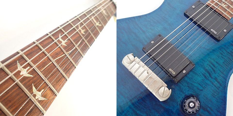 実際に弊社で買取させて頂いた★【改造有】Paul Reed Smith/ポールリードスミス SINGLECUT 20th ANNIVERSARY RB 10TOP エレキギター ハードケース付の画像 4枚目