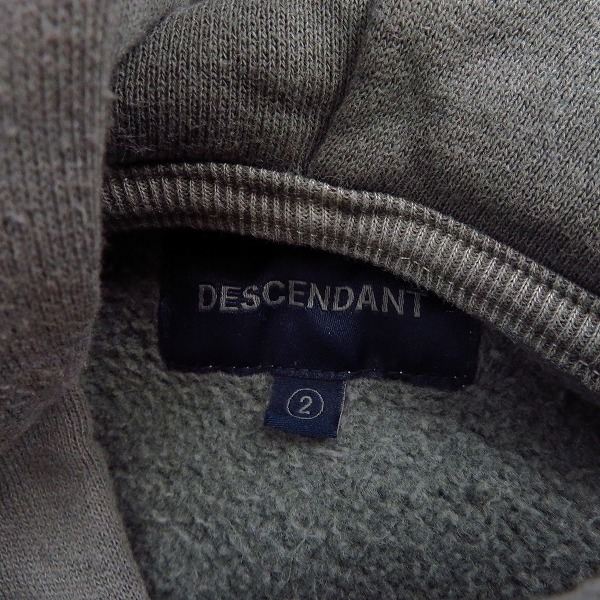 実際に弊社で買取させて頂いた【18SS】DESCENDANT/ディセンダント TAMBLE CUT OFF HOODED SWEATSHIRT/カットオフ プルオーバーパーカー/2の画像 2枚目