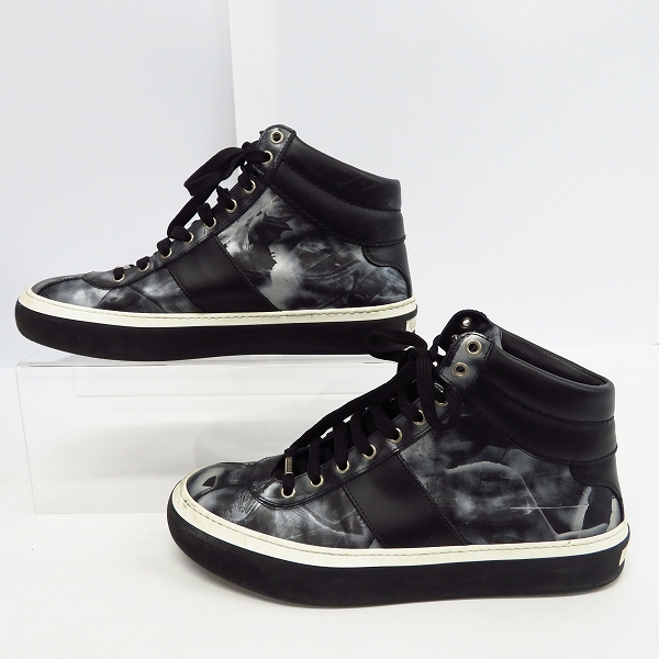 実際に弊社で買取させて頂いたJIMMY CHOO/ジミーチュウ BELGRAVI TOM ハイカットスニーカー/43の画像 3枚目