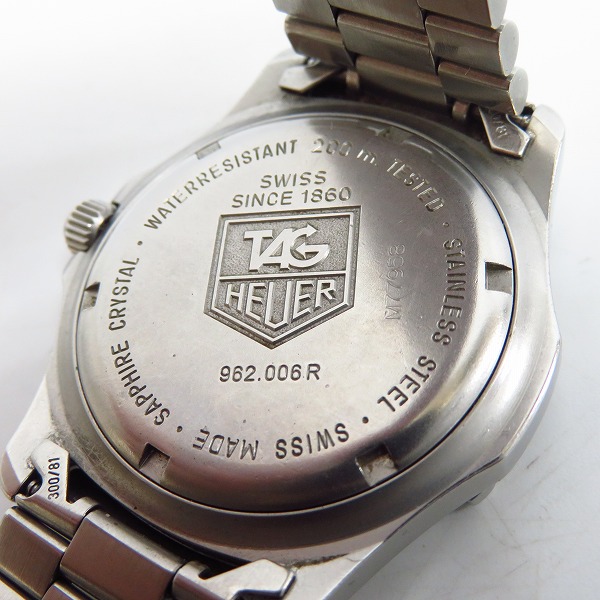 実際に弊社で買取させて頂いたTAG HEUER/タグ ホイヤー Professional/プロフェッショナル クォーツ/ウォッチ/腕時計 962.006R【動作未確認】の画像 3枚目