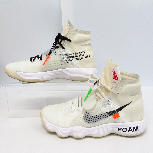 実際に弊社で買取させて頂いたNIKE×OFF WHITE/ナイキ×オフホワイト THE 10 HYPERDUNK/ハイパーダンク 2017 FK AJ4578-100/28.5の画像 3枚目