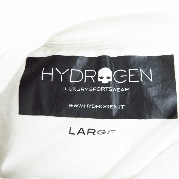 実際に弊社で買取させて頂いたHYDROGEN/ハイドロゲン スカルプリント ロングTシャツ/長袖Tシャツ Lの画像 2枚目