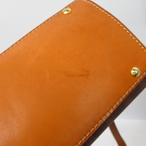 実際に弊社で買取させて頂いたCELINE/セリーヌ マカダム柄 ヴィンテージ ミニショルダー/ミニハンドバッグ 2点セットの画像 4枚目