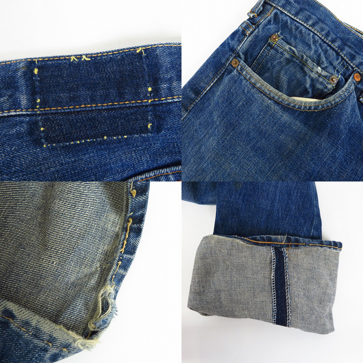 LEVIS/リーバイス 刻印16 ビッグE SCOVILL/スコービルジップ デニム 