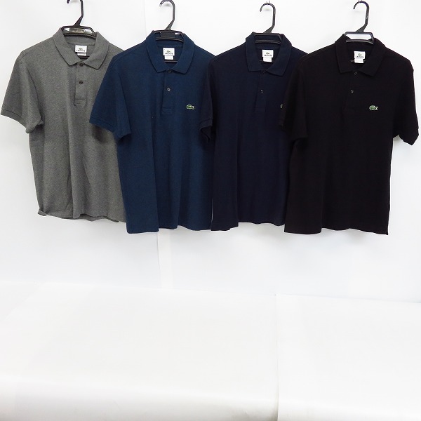 実際に弊社で買取させて頂いたLACOSTE/ラコステ 半袖 ポロシャツ 4点セット