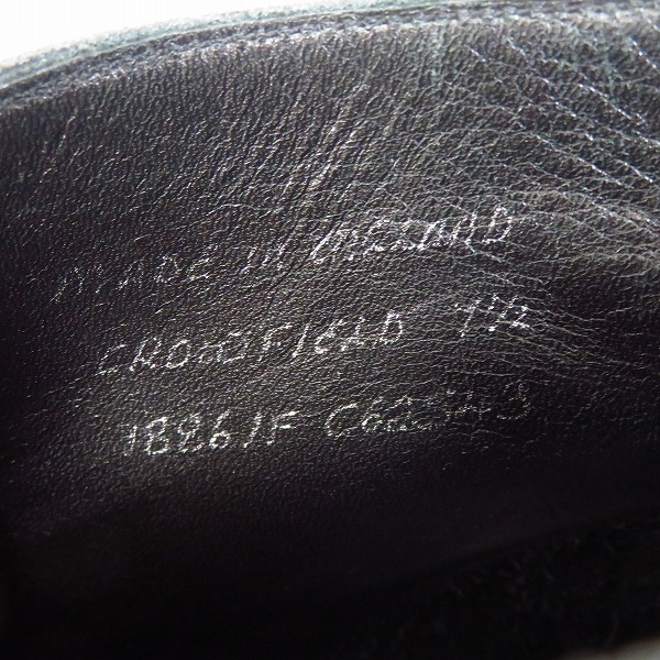 実際に弊社で買取させて頂いたJOSEPH CHEANEY/ジョセフチーニー CROWFIELD BLACK CALF チャッカブーツ/7.5の画像 5枚目