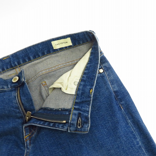 実際に弊社で買取させて頂いた【未使用】FACTOTUM/ファクトタム Eストレッチデニム テーパードパンツ Jack 08043501/32の画像 6枚目