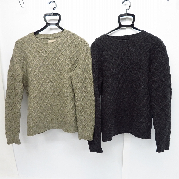 実際に弊社で買取させて頂いたVALLIS by FACTOTUM/ヴァリス バイ ファクトタム ケーブルニット 2点セット