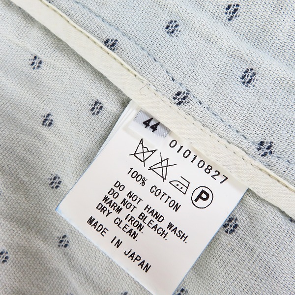 実際に弊社で買取させて頂いた【未使用】FACTOTUM/ファクトタム DENIM LINE/ダブルジャガード 2Bジャケット 01010827/44の画像 3枚目