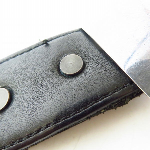 実際に弊社で買取させて頂いたBACKLASH/バックラッシュ ダブルショルダー レザー ベルト バックル SILVER 950の画像 5枚目