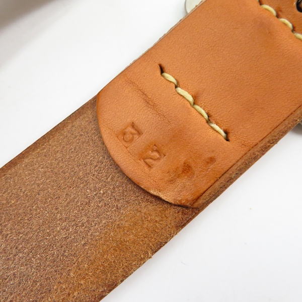 実際に弊社で買取させて頂いたSUGAR CANE/シュガーケーン ORIGINAL STYLE LEATHER MAN MADE MATERIAL レザー ベルト/32の画像 1枚目