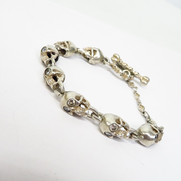 実際に弊社で買取させて頂いたLoree Rodkin/ローリーロドキン スカルリンク ブレスレット 7リンク
