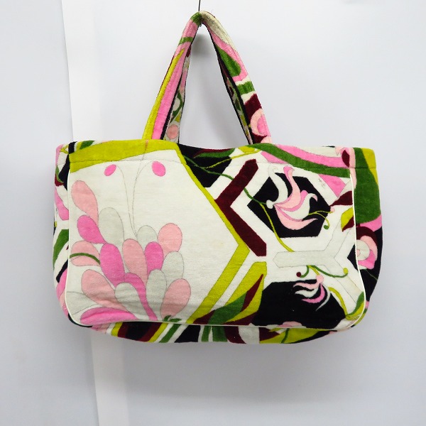 実際に弊社で買取させて頂いたEmilio Pucci/エミリオプッチ 総柄タオル地トートバッグの画像 1枚目